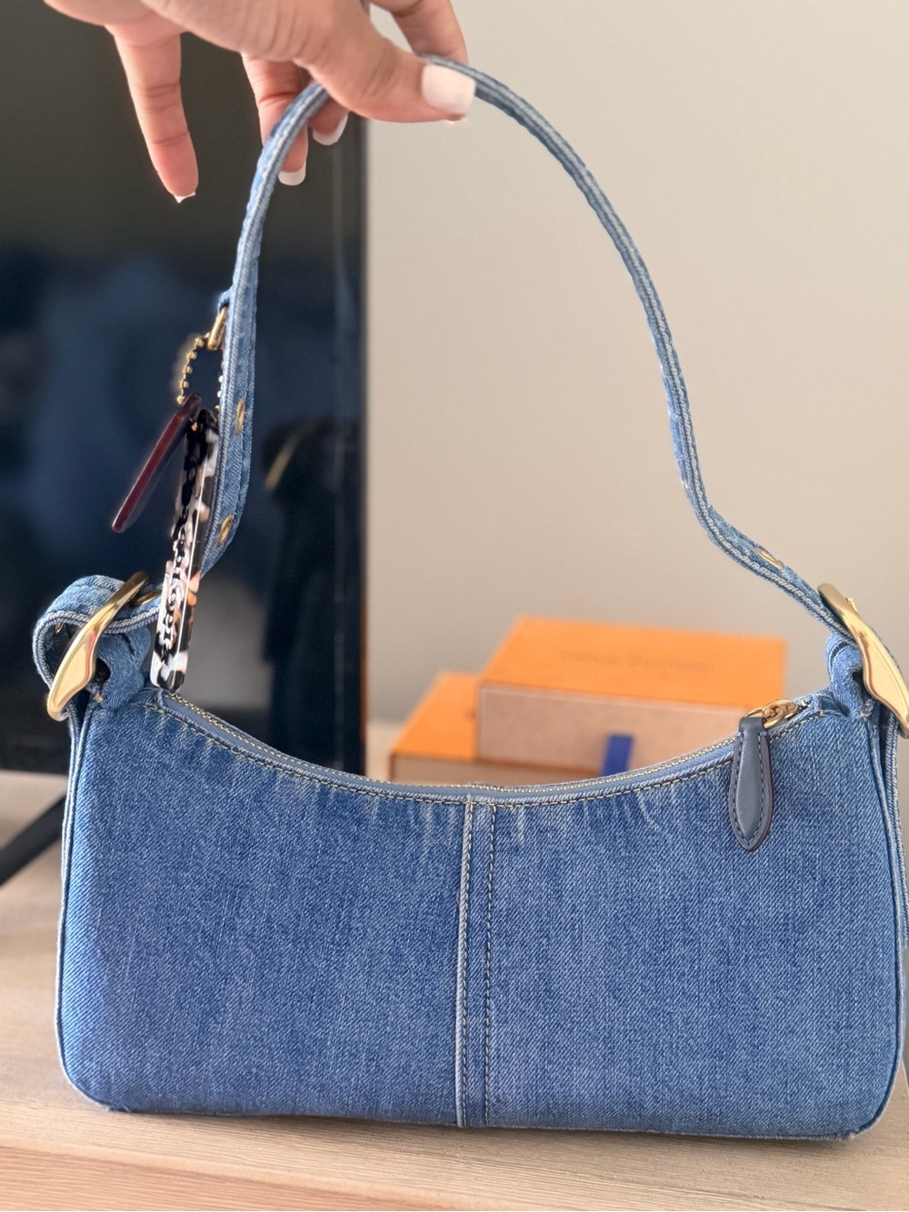 Coachtopia Denim Shoulder bag - Picture 3 of 6